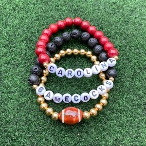 South Carolina Game Day Bracelet Stack